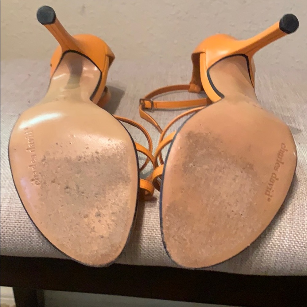 Sexy strapped orange heels - Picture 3 of 3